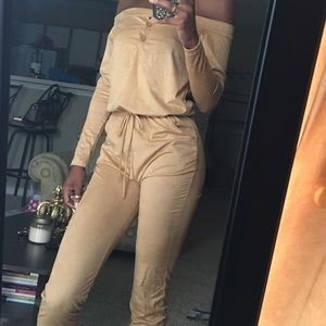 Tan Jumpsuit